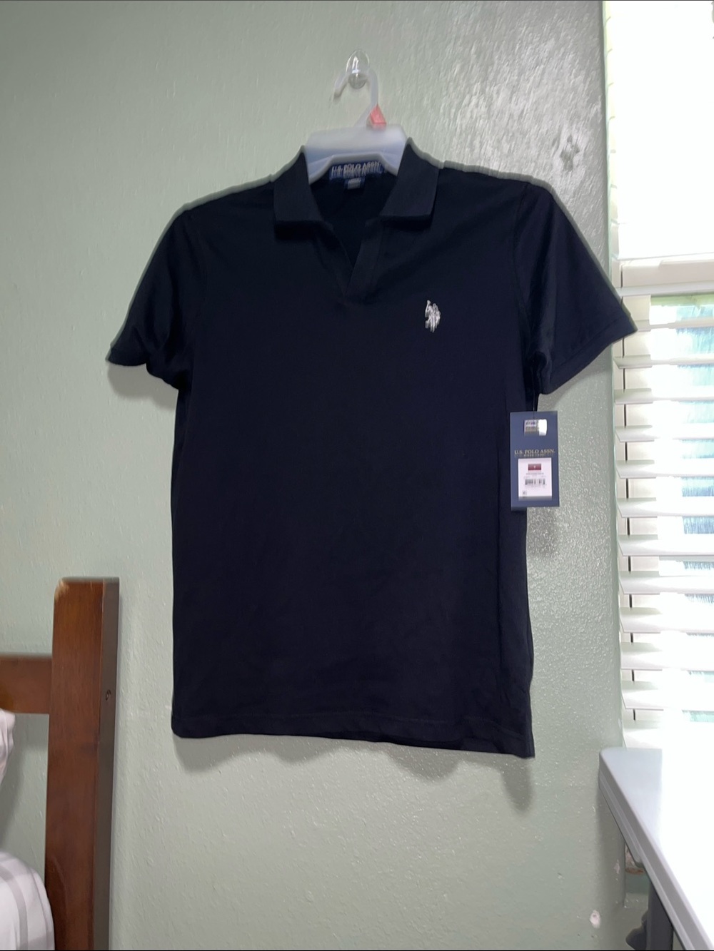 U.S. Polo Assn. Men’s Black Polo with Embroidered Logo